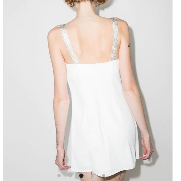 De La Vali Mojio Diamanté Draped Minidress (perfect bridal after party look!) - Picture 3 of 5